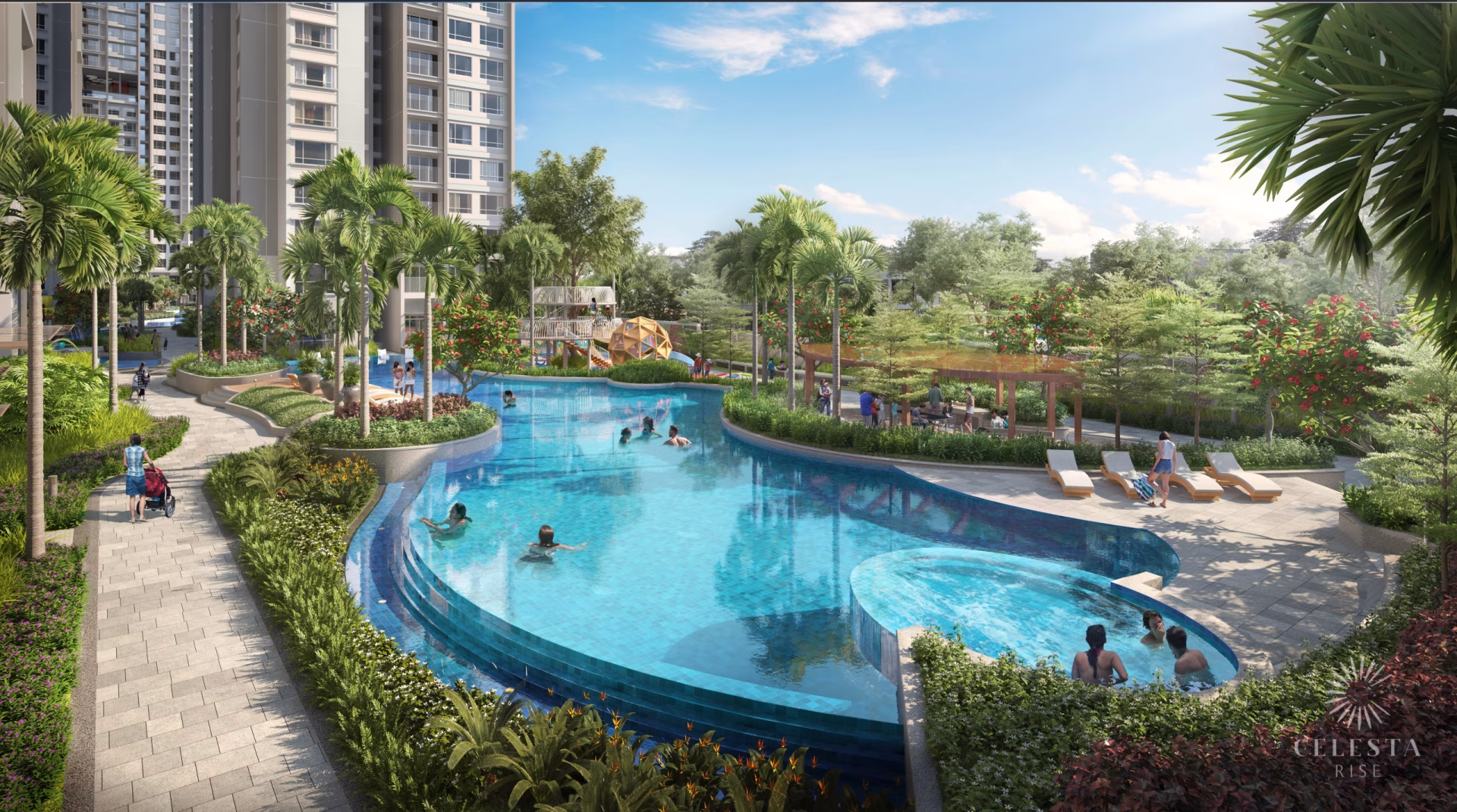 Hồ bơi CelestaRise Swimming Pool