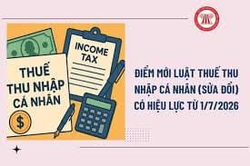 Biểu thuế TNCN mới 2026 áp dụng từ 1/7/2026